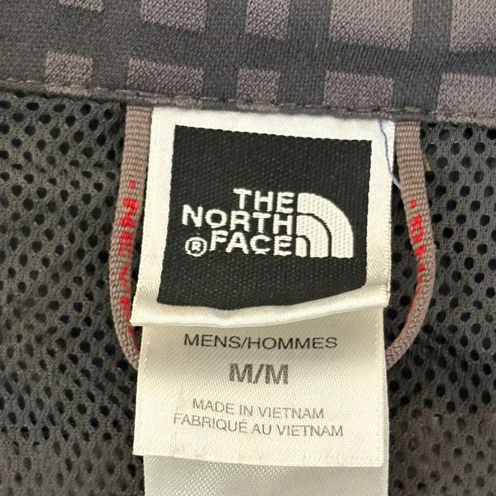 The North Face Hydrenalite Windbreaker Jacket Mens Medium Grey Hooded AXG8 S06